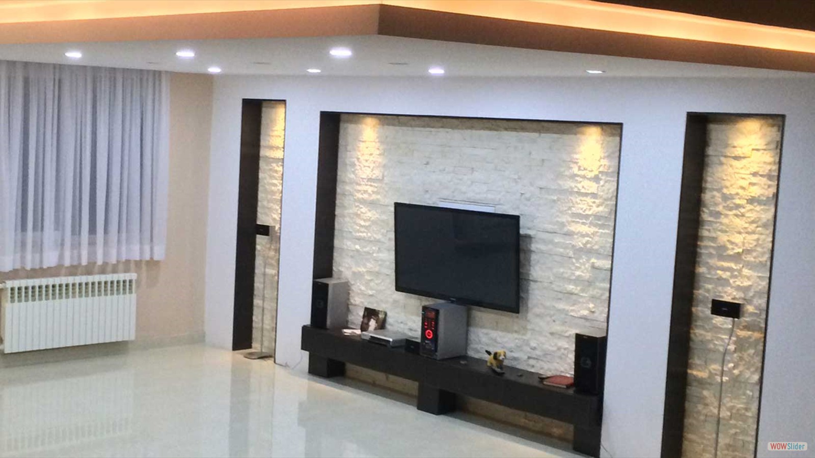 اجرای نورپردازی اتاق تلویزیون (tv room)
