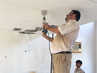 سیم کشی نورمخفی و دکوراتیو اتاق تلویزیون TVROOM